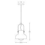 18191 PENDANT BLACK MATT 1xE27 40W Zambelis Lights