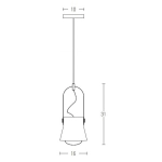 18192 PENDANT BLACK-WOOD 1xE27 40W Zambelis Lights