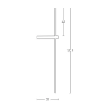 19117 SCONCE LED 14W 3000K BLACK Zambelis Lights
