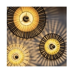 19250 CEILING LIGHT WHITE BAMBOO 1XE7 MAX 40W Zambelis Lights