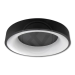 kinkiecik LAMPA SUFITOWA OHIO BLACK 24W LED ML3832 MILAGRO