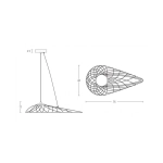 1975 PENDANT LIGHT LED 10W 3000K BLACK Zambelis Lights