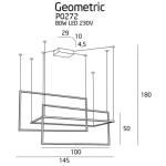 Lampa wisząca Geometric P0272 MaxLight