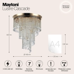 Lampa wisząca Cascade DIA522-CL-07-G Maytoni - zdjęcie dodatkowe 6