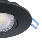 GEDREZ Oprawa do zabudowy zestaw 5XLED-CCT Ø90 Czarny 300189 EGLO