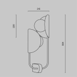 Lampa ścienna (kinkiet) Tropic MOD164WL-02BS1 Maytoni - zdjęcie dodatkowe 7