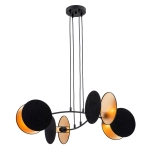 Lampa wisząca MOTIF 4 BLACK/GOLD 1325/4 EMIBIG Lighting