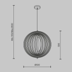 Lampa wisząca Roots MOD197PL-01W1 Maytoni - zdjęcie dodatkowe 5