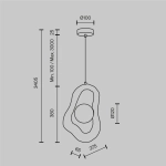 Lampa wisząca Opus MOD380PL-01GR Maytoni - zdjęcie dodatkowe 4