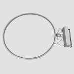 Mirror wisząca mała biała LP-999/1P S WH LIGHT PRESTIGE