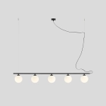 BERYL GLASS 5 CZARNY 1006F1 Nowoczesna lampa wisząca Aldex - zdjęcie dodatkowe 1