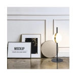 2004 TABLE LIGHT 8W ALUMINIUM - METAL - ACRYLIC, BLACK - GOLD FOR INTERIOR SPACES Zambelis Lights