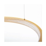 2006 PENDANT LIGHT 34W 3000K ALUMINIUM-ACRYLIC BRUSHED GOLD MATT FOR INDOOR SPACES Zambelis Lights