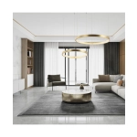2006 PENDANT LIGHT 34W 3000K ALUMINIUM-ACRYLIC BRUSHED GOLD MATT FOR INDOOR SPACES Zambelis Lights