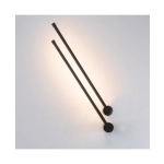 20114 LED WALL LAMP 12W 3000K ALUMINIUM - ACRYLIC BLACK MATT Zambelis Lights