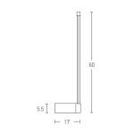 20115 LED WALL LAMP 12W 3000K ALUMINIUM - ACRYLIC GOLD MATT Zambelis Lights
