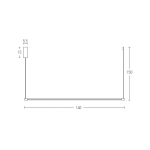 20119 LED PENDANT LAMP 19W 3000K ALUMINIUM BLACK Zambelis Lights