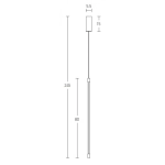 20121 LED PENDANT LAMP 12W 3000K ALUMINIUM BLACK Zambelis Lights