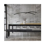 20130 LED PENDANT LIGHT 41W 3000K ALUMINΙUM &ACRYLIC BLACK Zambelis Lights