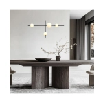20131 LED PENDANT LIGHT 19W 3000K GLASS & METAL WHITE-BLACK Zambelis Lights