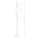 20135 LED FLOOR LIGHT 12W 3000K BLACK MATT METAL - OPAL GLASS Zambelis Lights
