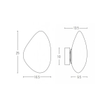 20137 LED WALL LAMP 5W 3000K METAL - OPAL GLASS Zambelis Lights