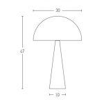 20210 TABLE LAMP E27 MAX 25W IRON BLACK MATT ON/OFF SWITCH Zambelis Lights