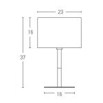20214 TABLE LAMP E14 MAX 40W IRON & WOOD & FABRIC MATERIAL BLACK SWITCH FOR INTERIOR SPACES Zambelis Lights