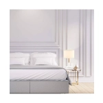 20215 TABLE LAMP E14 MAX 40W METAL & WOOD & FABRIC MATERIAL WHITE SWITCH FOR INTERIOR SPACES Zambelis Lights