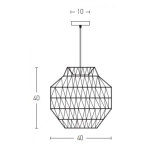 20236 PENDANT LAMP E27 MAX 40W PAPER ROPE BROWN NATURAL ELEMENTS LIGHTSZambelis Lights