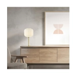 20252 TABLE LAMP E27 MAX 25W GOLD MATT METAL - OPAL GLASS ON/OFF SWITCH Zambelis Lights