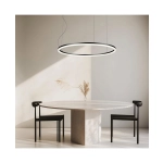 20264 84W LED PENDANT LIGHT 83W 3000K ALUMINIUM & ACRYLIC BLACK Zambelis Lights