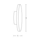 20349 SCONE LED 3000K 6W BRUSHED BRASS Zambelis Lights