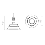kinkiecik.pl IPSO R nieruchoma biała 230V GU10 35W R13288 Rendl light studio