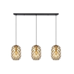 Lampa wisząca gold/mosiądz 3L WOLFRAM 21417/03/02 Lucide - zdjęcie dodatkowe 1