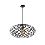Lampa wisząca WOLFRAM Ø 65 cm 1xE27 czarny 21417/65/30 Lucide - zdjęcie produktu