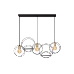 CIRCLE Lampa wisząca 3xE27 czarny 21425/03/30 Lucide - zdjęcie produktu