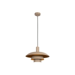 BRUNO Lampa wisząca – Taupe – Ø38 – 1xE27 – 40W – Metal 21444/38/41 Lucide - zdjęcie produktu