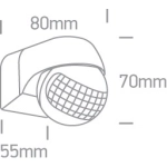 CZUJNIK RUCHU IR 400W 230V IP44 22006 ONE LIGHT