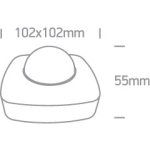 CZUJNIK OBECNOŚCI PODCZERWIENI 1000W 230V IP20 22014 ONE LIGHT