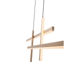 22022 PENDANT LIGHT LED 47W 3000K ALUMINIUM GOLD BLACK FOR INTERIOR SPACES Zambelis Lights