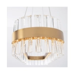 22041 PENDANT LED LIGHT 68W 3000K STAINLESS STEEL-GLASS GOLD MATT Zambelis Lights