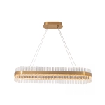 22041 PENDANT LED LIGHT 68W 3000K STAINLESS STEEL-GLASS GOLD MATT Zambelis Lights