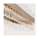 22041 PENDANT LED LIGHT 68W 3000K STAINLESS STEEL-GLASS GOLD MATT Zambelis Lights