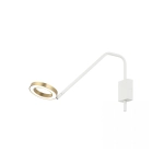22043 LED WALL LIGHT 7W 3000K ALUMINUM WHITE MATT - GOLD Zambelis Lights