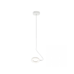 22044 PENDANT LED LIGHT 7W 3000K ALUMINUM WHITE MATT Zambelis Lights