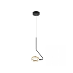 22045 PENGDANT LED LIGHT 7W 3000K ALUMINUM BLACK MATT- GOLD Zambelis Lights