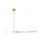 22062 PENDANT LIGHT LED 23W METAL -GLASS GOLD MATT Zambelis Lights