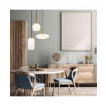 22070 PENDANT LIGHT 1XE27 MAX 40W OPAL - GOLD MATT Zambelis Lights