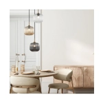 22073 PENDANT LIGHT 3XE27 MAX40W GLASS CLEAR-SMOKED-CHAMPAGNE Zambelis Lights